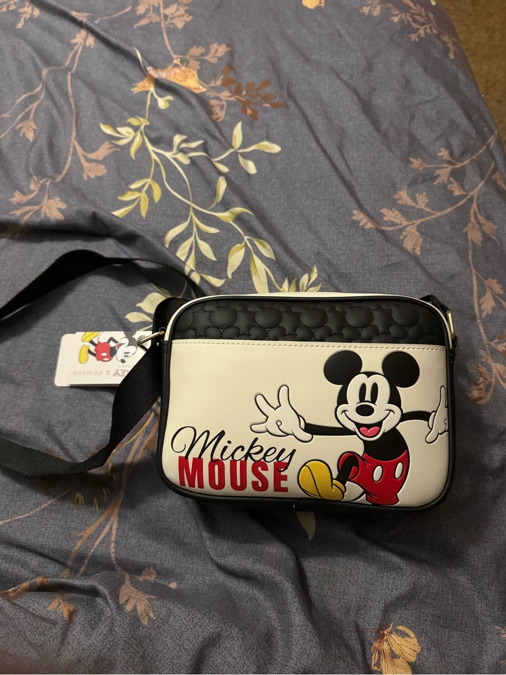 Primark Mickey Mouse Black White Red Crossbody Bag